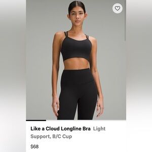 Like a Cloud Longline Bra, B/C Cup Size 8